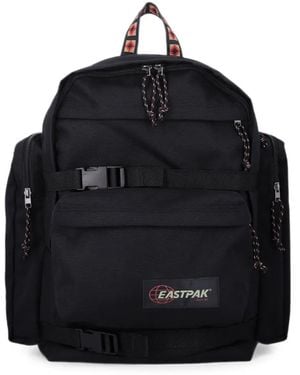 Eastpak Killington Buckle-Strap Logo-Patch Backpack - Black