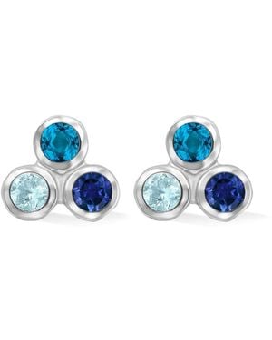 Dower & Hall 'Blues' Array Trio Studs