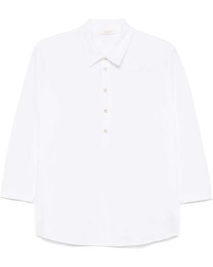 Slowear Cotton Polo Top - White