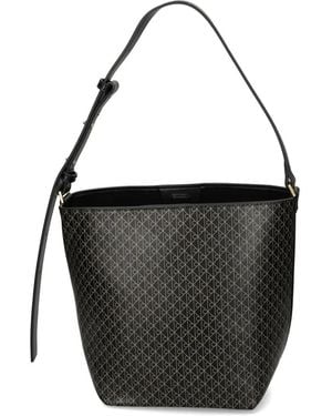 Calvin Klein Patterned Shoulder Bag - Black
