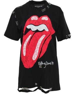 Dry Clean Only Amy Distressed Graphic-Print T-Shirt - Red