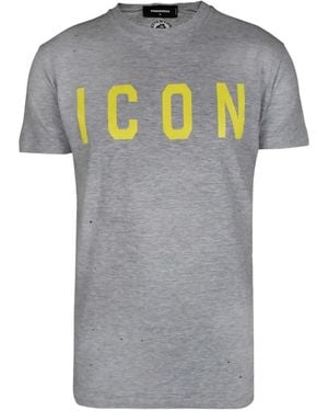 DSquared² Logo-Print T-Shirt - Grey