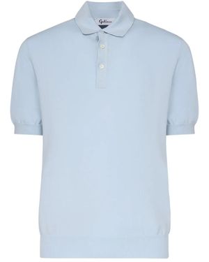 John Galliano Short-Sleeved Polo Shirt - Blue