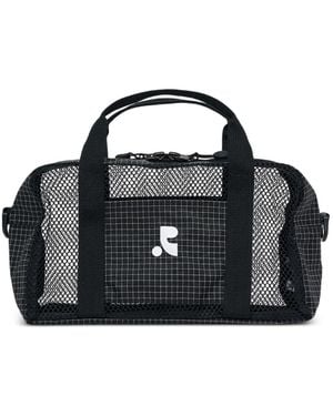 Rest&Recreation Mesh Grid-Pattern Duffle Bag - Black