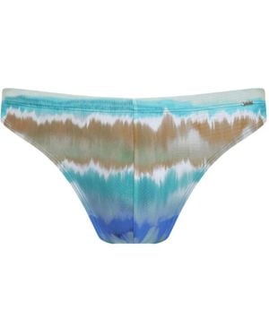 Amir Slama Bragas De Bikini Con Motivo Tie-Dye - Azul