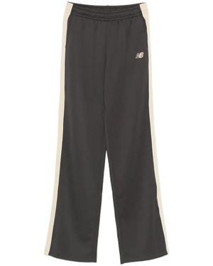 New Balance Pantalon À Logo Brodé - Gray
