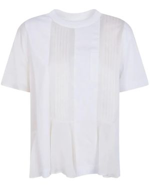 Sacai Paneled T-Shirt - White