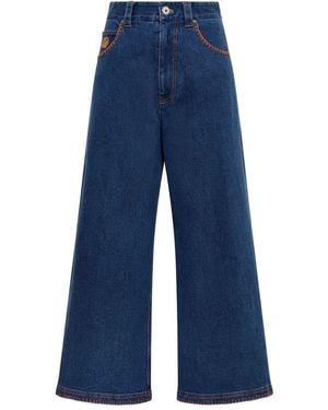 Maliparmi Jeans Con Cuciture A Contrasto - Blu