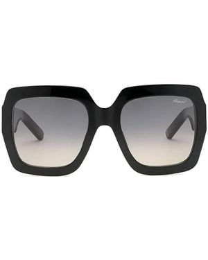 Chopard Square-Frame Sunglasses - Black