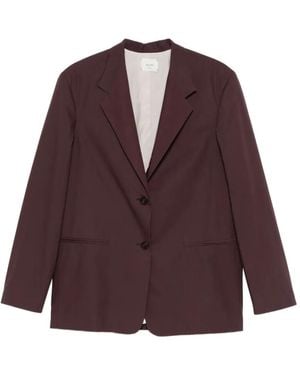 Alysi Button Jacket - Purple