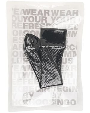 Comme des Garçons Logo-Detail Ribbed Socks - White
