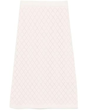 Zimmermann Gonna Midi Illustration - Rosa