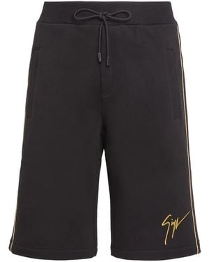 Giuseppe Zanotti Lr-16 Cotton Deck Shorts - Black