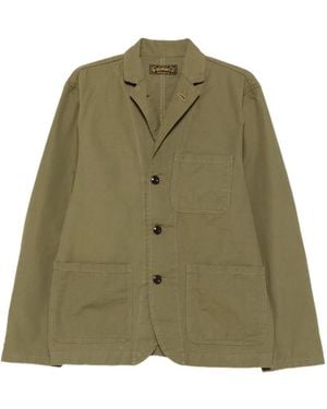 chesapeake's Notched-Lapels Patch-Pocket Jacket - Green