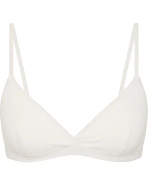 The Upside Capri Rib Bra - White