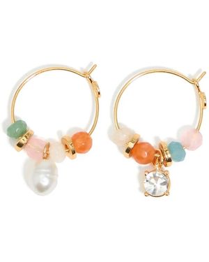Bimba Y Lola ビーズ フープピアス - メタリック