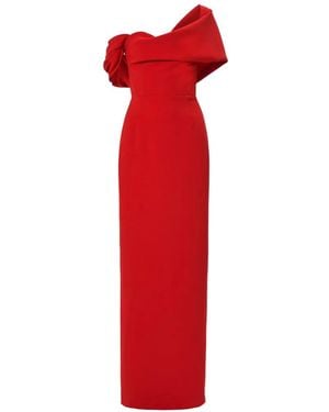 Carolina Herrera Sofia Off-Shoulder Maxi Dress - Red