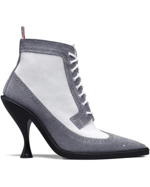 Thom Browne 90Mm Wingtip Boots - Blue