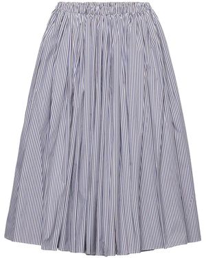 Prada Poplin Stripe Skirt - Purple