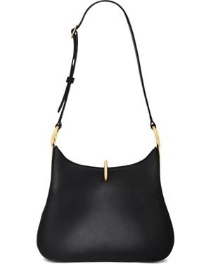 Rabanne Ring レザー ショルダーバッグ M - ブラック