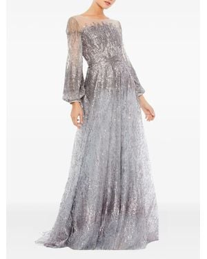 Mac Duggal Avondjurk Met Pailletten - Grijs