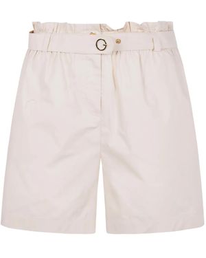 Blugirl Blumarine Shorts Con Cintura - Bianco
