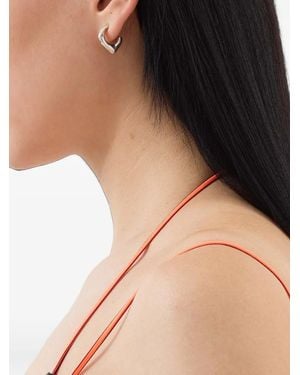 Sunnei Pendientes Argento Con Logo Grabado - Neutro
