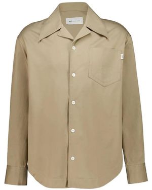 Ami Paris Camisa Con Bolsillo En El Pecho - Neutro