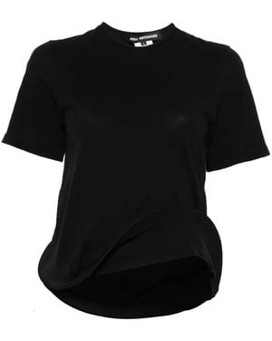 Junya Watanabe Structured-Hem T-Shirt - Black