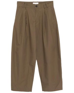 Studio Nicholson Pleated Yale Pants - Green