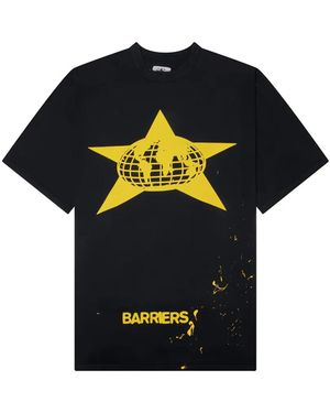 Barriers Distressed Star-Logo T-Shirt - Blue