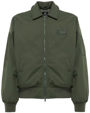 PATTA Chaqueta Jet Bomber con parche del logo - Verde