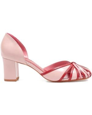 Sarah Chofakian 55Mm Sarah Strappy Court Shoes - Pink