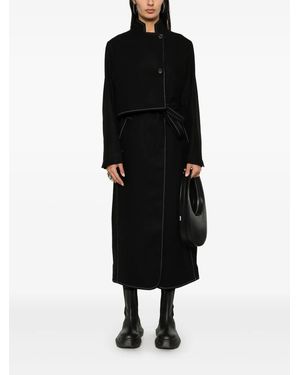 【関税込み】Henrik Vibskov ネイビー Dawn コート Henrik Vibskov Dawn single-breasted Coat | Blue | FARFETCH