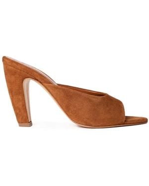 Gia Borghini Edmond Heeled Mules - Brown