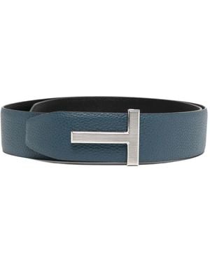 Tom Ford Leather Belt - Blue
