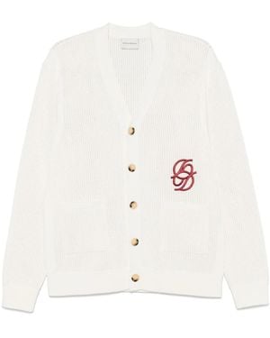 Drole de Monsieur Le Cardigan モノグラム ジャケット - ホワイト