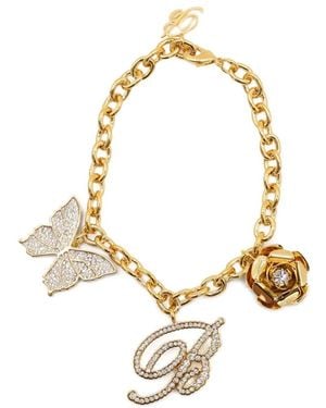Blumarine Pulsera con aplique de cristal - Metálico