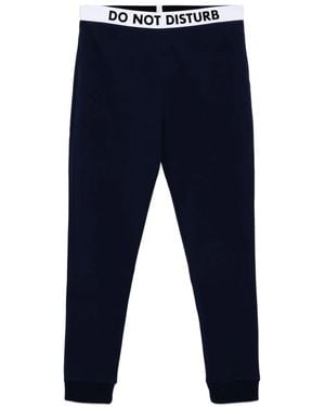 Moschino Pantalones de chándal de algodón - Azul