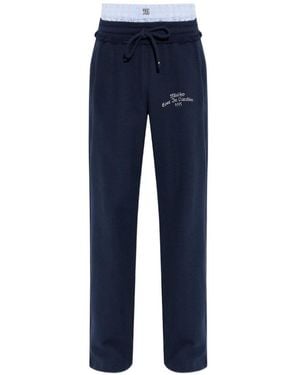 MISBHV Waffle-Knit Trousers - Blue