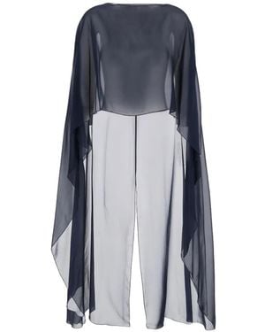 Antonelli Herve Draped Cape - Blue