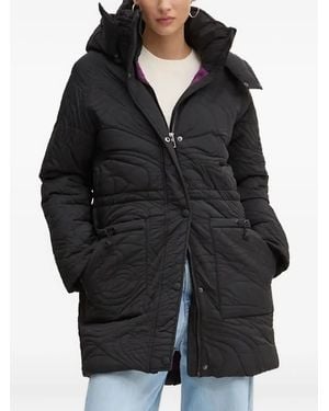 Desigual Quilted-pattern Padded Jacket - ブラック