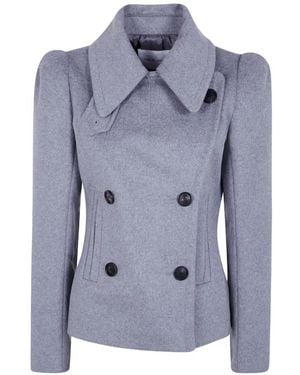 7 For All Mankind Double-Breasted Blazer - Blue