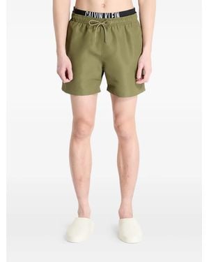 Calvin Klein ドローストリング ショートパンツ - グリーン