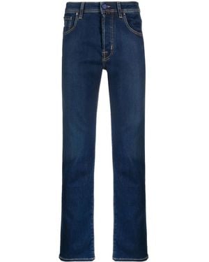 Jacob Cohen Jeans Affusolati A Vita Media - Blu