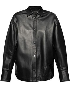 The Attico Camicia Con Ricamo - Nero