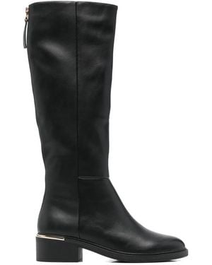 Exe' Zip Detail Boots - Black