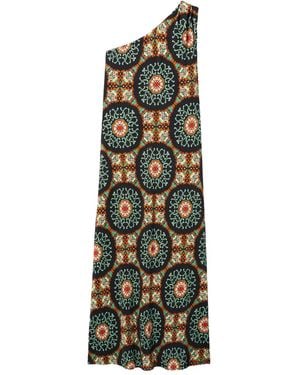 La DoubleJ Clingy Roy One-Shoulder Maxi Dress - Green