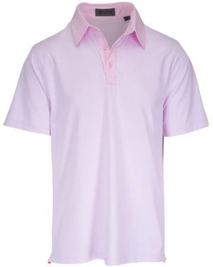 G/FORE Striped Polo Shirt - Purple