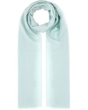 Fendi Frayed-edge Scarf - ブルー